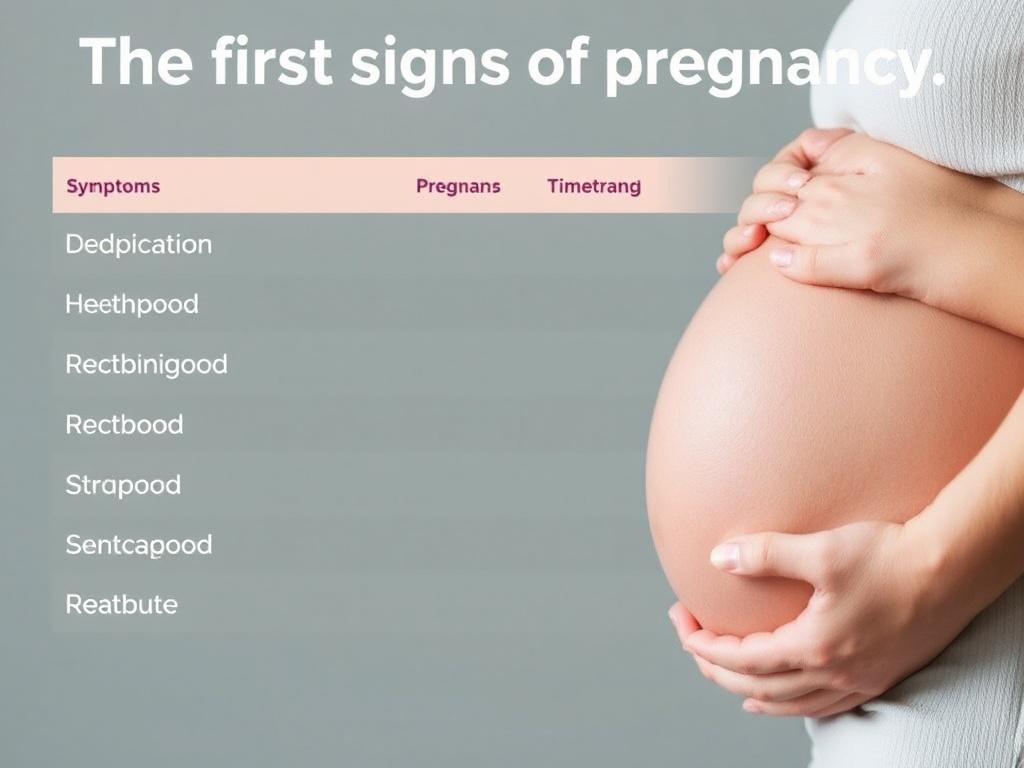 Die ersten Anzeichen einer Schwangerschaft. Übersichtstabelle: Symptome und typischer Zeitraum