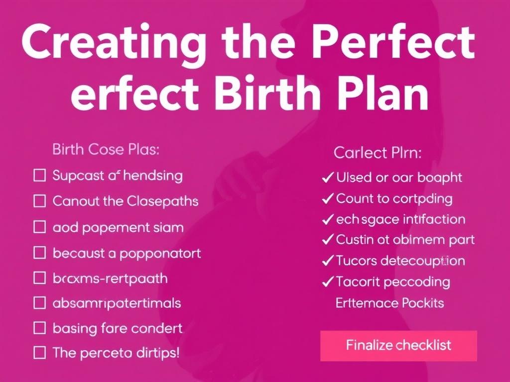     Creating the Perfect Birth Plan: A Step-by-Step Template. Quick checklist to finalize your plan
