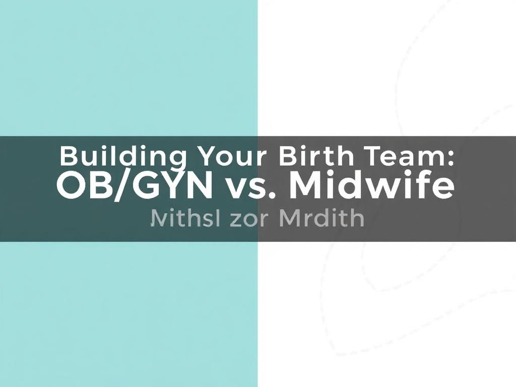     Building Your Birth Team: OB/GYN vs. Midwife. Common scenarios and recommended approaches