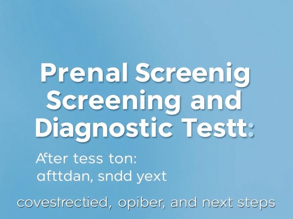     Understanding Prenatal Screening and Diagnostic Tests. After the results: counseling, options, and next steps