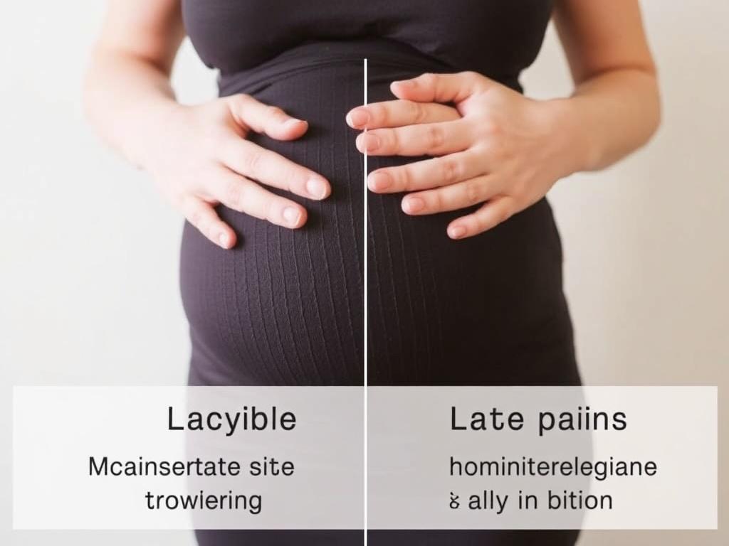 Senkwehen und andere Anzeichen der nahen Geburt. Wie unterscheiden sich frühe und späte Anzeichen zeitlich?